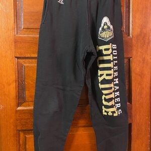 Russell Athletic Black and Gold Purdue Joggers